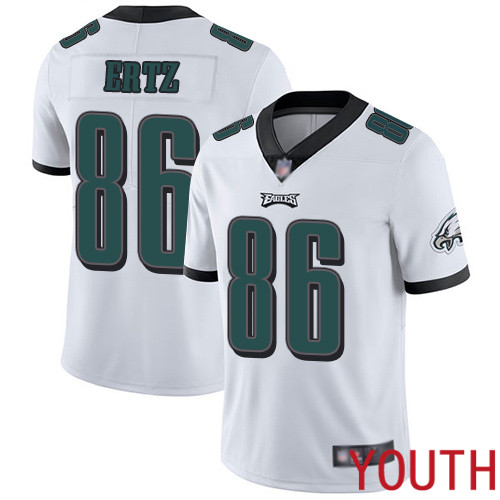 Youth Philadelphia Eagles 86 Zach Ertz White Vapor Untouchable NFL Jersey Limited Player Football